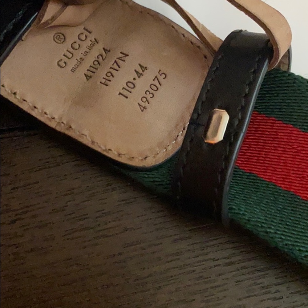 Gucci belt Green/Red - Picture 2 of 5